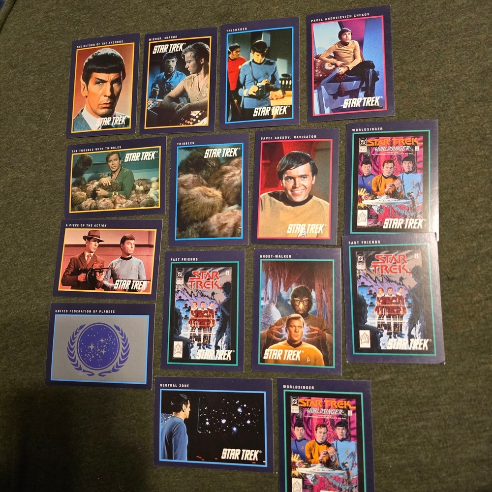 Impel Star Trek 25th Anniversary Trading Cards Lot 14 1991 Mixed Series Vintage